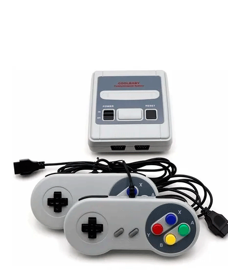 Mini Video Game classico 2 Controles 300 jogos diferentes anos 80 e 90 